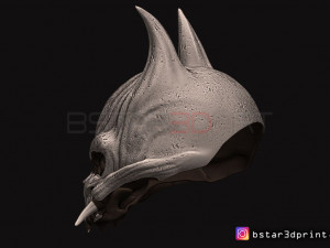 oni skull mask - hannya mask-devil mask for cosplay 3d print model 3D Print Model