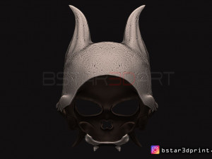 oni skull mask - hannya mask-devil mask for cosplay 3d print model 3D Print Model