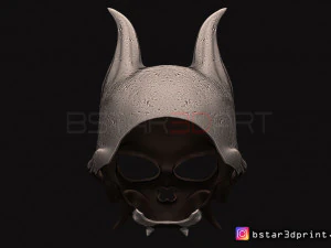 oni skull mask - hannya mask-devil mask for cosplay 3d print model 3D Print Model