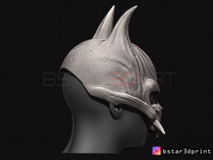 oni skull mask - hannya mask-devil mask for cosplay 3d print model 3D Print Model
