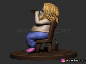 thor fat chibi version - avenger 4 - endgame - from marvel 3d print 3D-printmodel