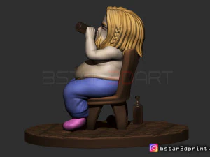 thor fat chibi version - avenger 4 - endgame - from marvel 3d print 3D Print Model