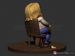thor fat chibi version - avenger 4 - endgame - from marvel 3d print 3D-printmodel