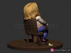 thor fat chibi version - avenger 4 - endgame - from marvel 3d print 3D Print Model