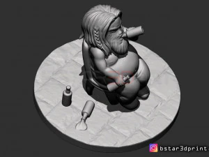 thor fat chibi version - avenger 4 - endgame - from marvel 3d print 3D Print Model