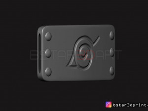 naruto headband - akatsuki itachi headband for cosplay 3D 프린트 모델