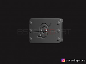 naruto headband - akatsuki itachi headband for cosplay 3D 프린트 모델
