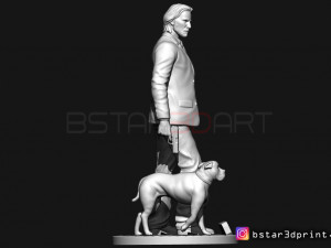 keanu reeves - john wick 3d print Model Cetak 3D
