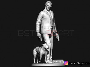 keanu reeves - john wick 3d print Model Cetak 3D