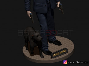 keanu reeves - john wick 3d print Model Cetak 3D