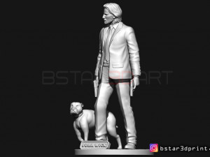 keanu reeves - john wick 3d print Model Cetak 3D