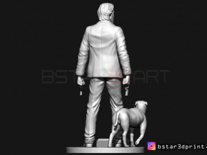 keanu reeves - john wick 3d print Model Cetak 3D