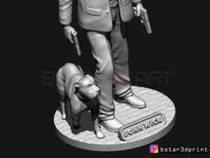 keanu reeves - john wick 3d print Model Cetak 3D