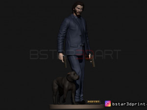 keanu reeves - john wick 3d print Modelo de impresión 3D