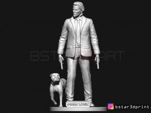 keanu reeves - john wick 3d print Model Cetak 3D