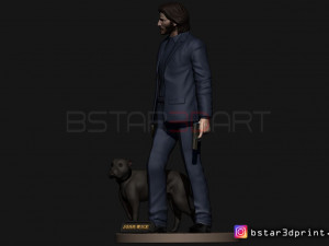 keanu reeves - john wick 3d print Model Cetak 3D