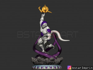 super frieza fighting from dragon ball z 3d print model 3D Print Model