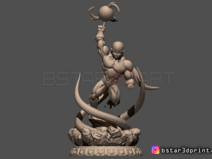 super frieza fighting from dragon ball z 3d print model 3D Print Model