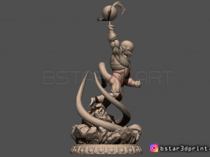 super frieza fighting from dragon ball z 3d print model 3D Print Model