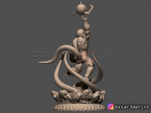 super frieza fighting from dragon ball z 3d print model 3D Print Model