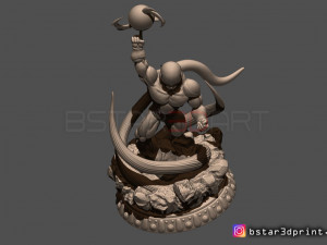 super frieza fighting from dragon ball z 3d print model 3D Print Model