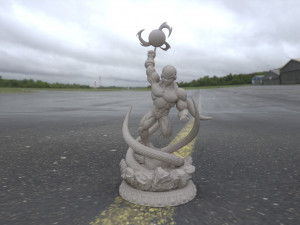 super frieza fighting from dragon ball z 3d print model 3D Print Model
