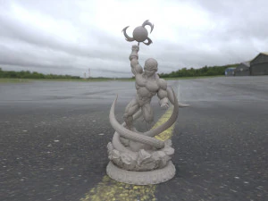 super frieza fighting from dragon ball z 3d print model 3D Print Model
