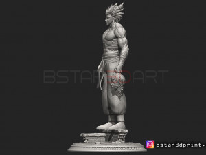 garou - one punch man - fan art - realistic version 3D 打印模型