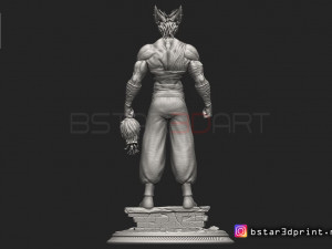garou - one punch man - fan art - realistic version 3D 打印模型