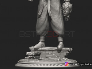 garou - one punch man - fan art - realistic version 3D 打印模型