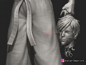 garou - one punch man - fan art - realistic version 3D 打印模型