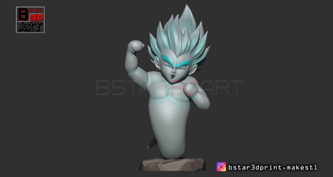 goten ks ghost version 02 from dragon ball z 3D Print Model .c4d .max .obj .3ds .fbx .stl .blend 