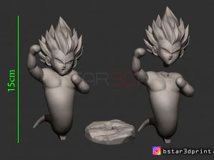 goten ks ghost version 02 from dragon ball z 3D Print Model