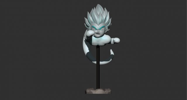 gotenks ghost version 01 from dragon ball z 3D प्रिंट मॉडल .c4d .max .obj .3ds .fbx .stl .blend 