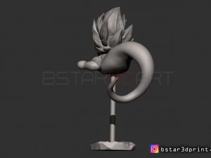 gotenks ghost version 01 from dragon ball z 3D Print Model