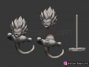 gotenks ghost version 01 from dragon ball z 3D Print Model