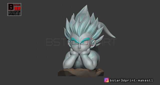 gotenks ghost version 03 from dragon ball z Modelo de Impressão 3D .c4d .max .obj .3ds .fbx .stl .blend 