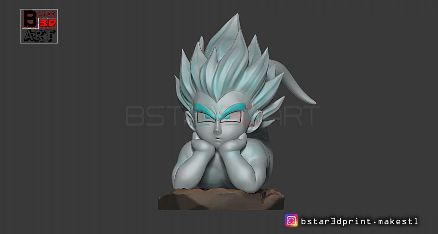 gotenks ghost version 03 from dragon ball z 3D Print Model .c4d .max .obj .3ds .fbx .stl .blend
