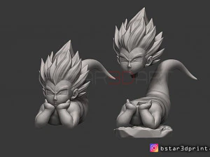 gotenks ghost version 03 from dragon ball z 3D Print Model