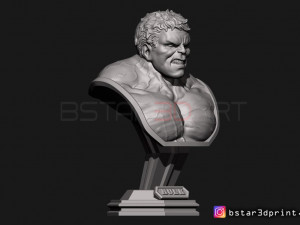 hulk bust - avenger 4 - from marvel Model Cetak 3D