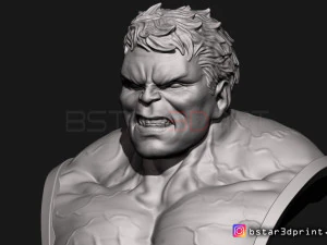 hulk bust - avenger 4 - from marvel 3D Print Model