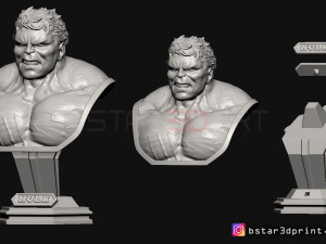 hulk bust - avenger 4 - from marvel Model Cetak 3D