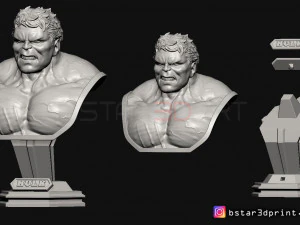hulk bust - avenger 4 - from marvel 3D Print Model
