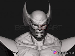 wolverine bust - x men - from marvel 3D Print Model