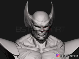 wolverine bust - x men - from marvel 3D Print Model