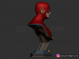 the flash bust 3D-printmodel
