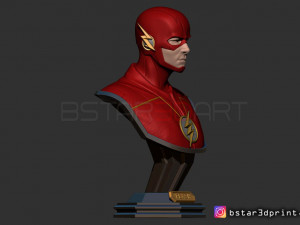 the flash bust 3D-printmodel