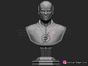 the flash bust 3D-printmodel