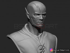 the flash bust 3D-printmodel
