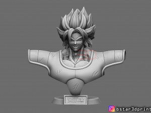 broly bust - from broly movie 2019 Modello di stampa 3D